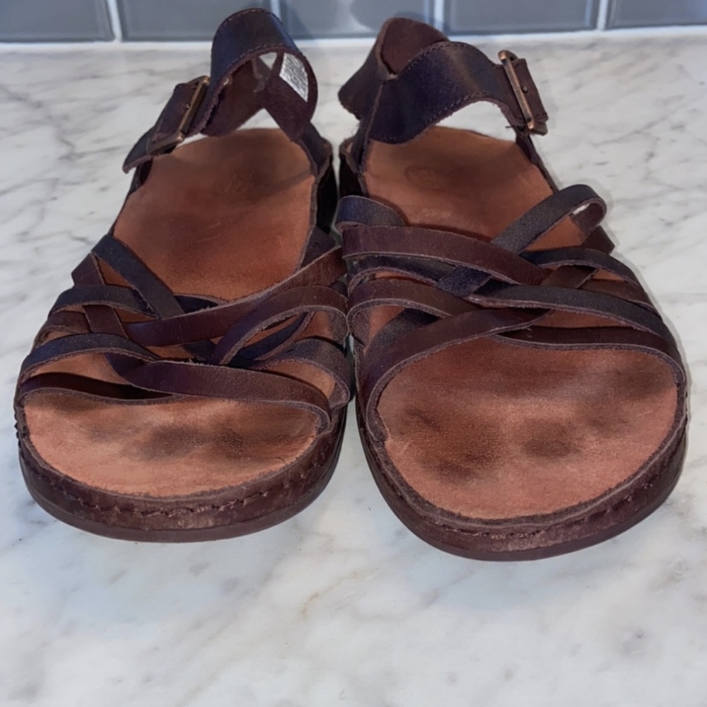 Chaco Woman’s Fallon Leather Sandals Java Size 8 - image 7